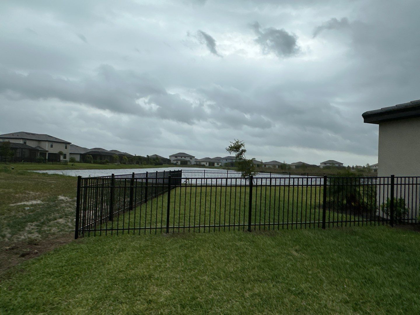 Aluminum Fence Installation using Black 3 Rail Aluminum Fence by Asap fence and gates, LLC