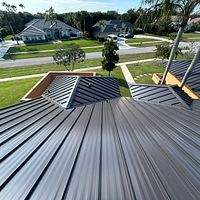 24ga 1.5" Mechanical Seam Dark Bronze  by Total Roofing System The Metal Roof Experts