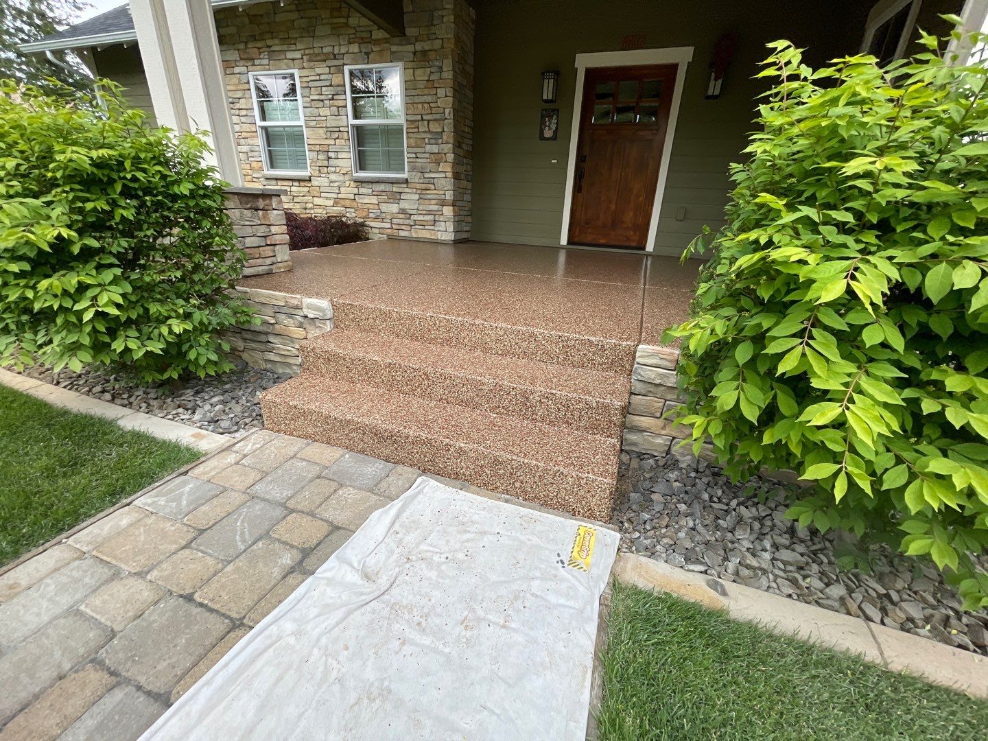 Entryway Transformation using Chestnut by Croc Coatings, LLC
