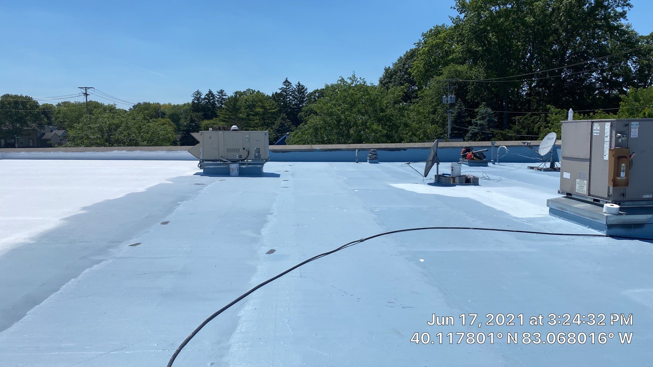Fabric Reinforced Roof Coating by Gold Star Roofing LLC 