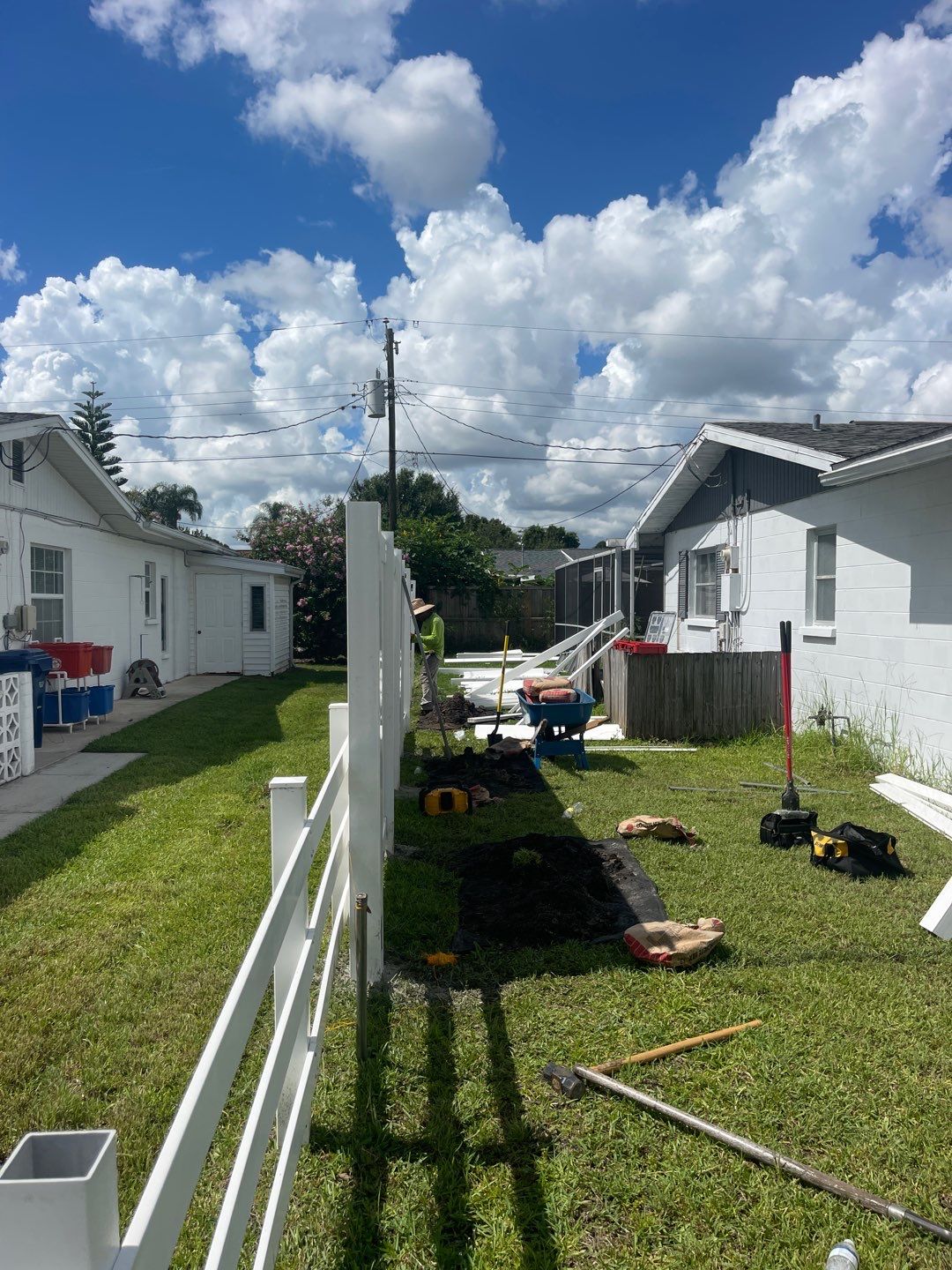 Sarasota, FL 6ft. Tall White Vinyl Privacy Fence  by Asap fence and gates, LLC