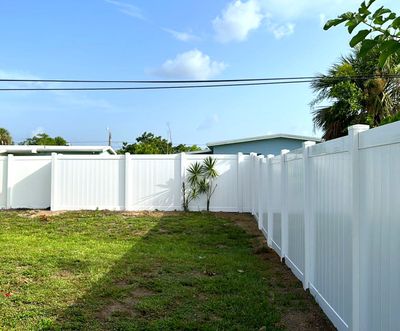 Vinyl Fence Installation using Vinyl Privacy Fence 
