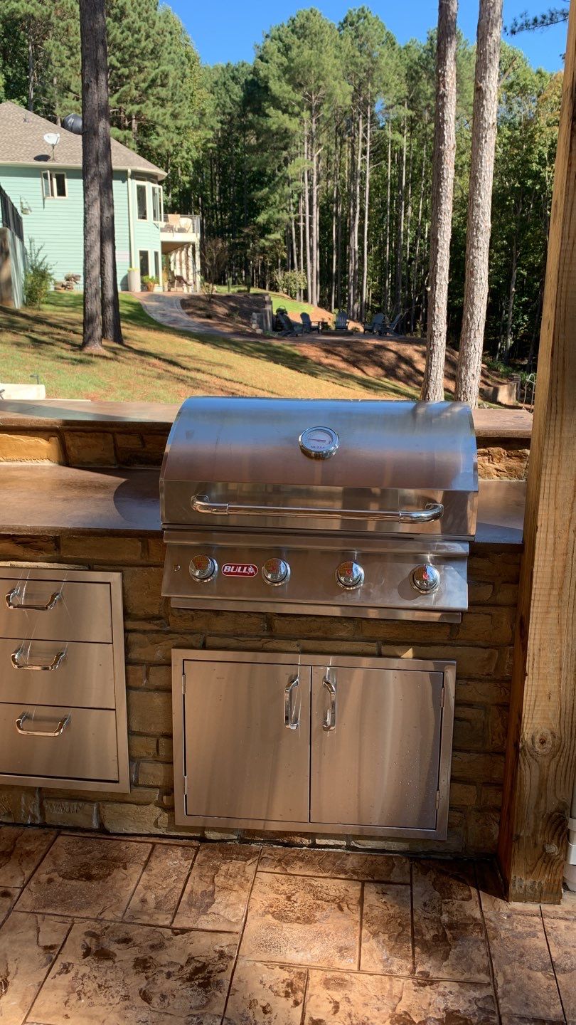 Outdoor Kitchen using Clifrock Panels by Xtreme Concrete Services