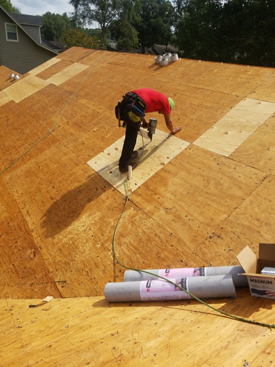Residential Roofing Installation using Roof Replacement by American Roofing & Construction LLC
