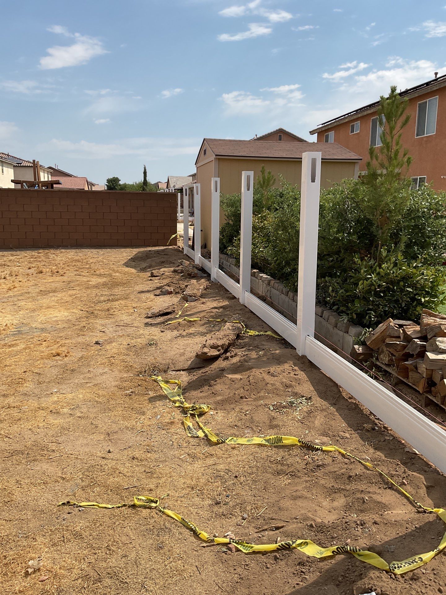 Fence Installation using Vinyl by Fence Guys Inc.