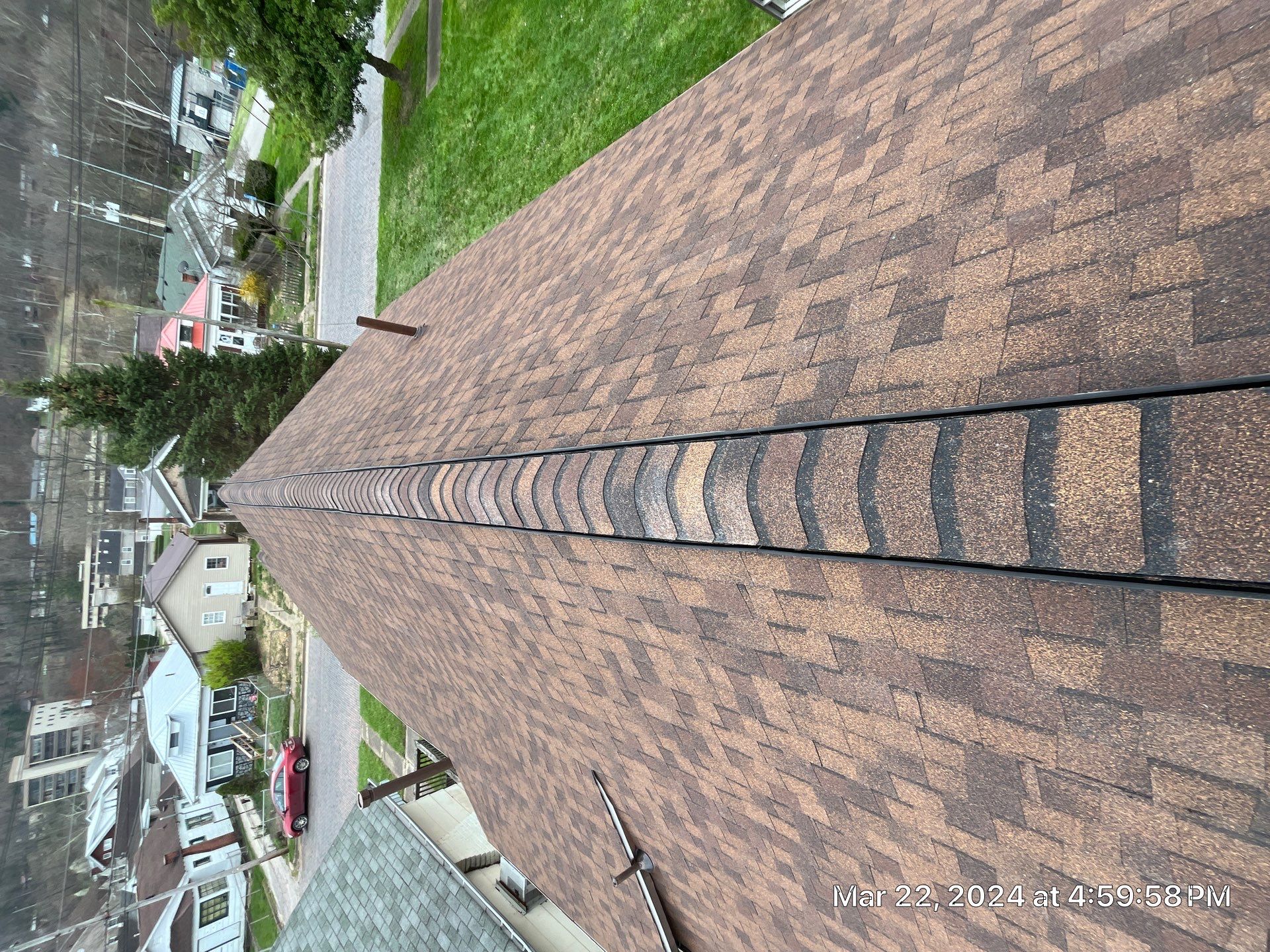 Residential Roofing Installation using certainteed Landmark Shingles by Fahey Roofing + Contracting
