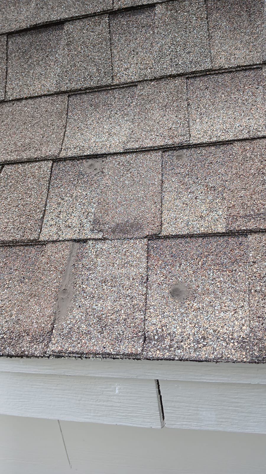 Hail Damage using Owen's Corning Duration (Lifetime) Shingles by Roof Repair Company