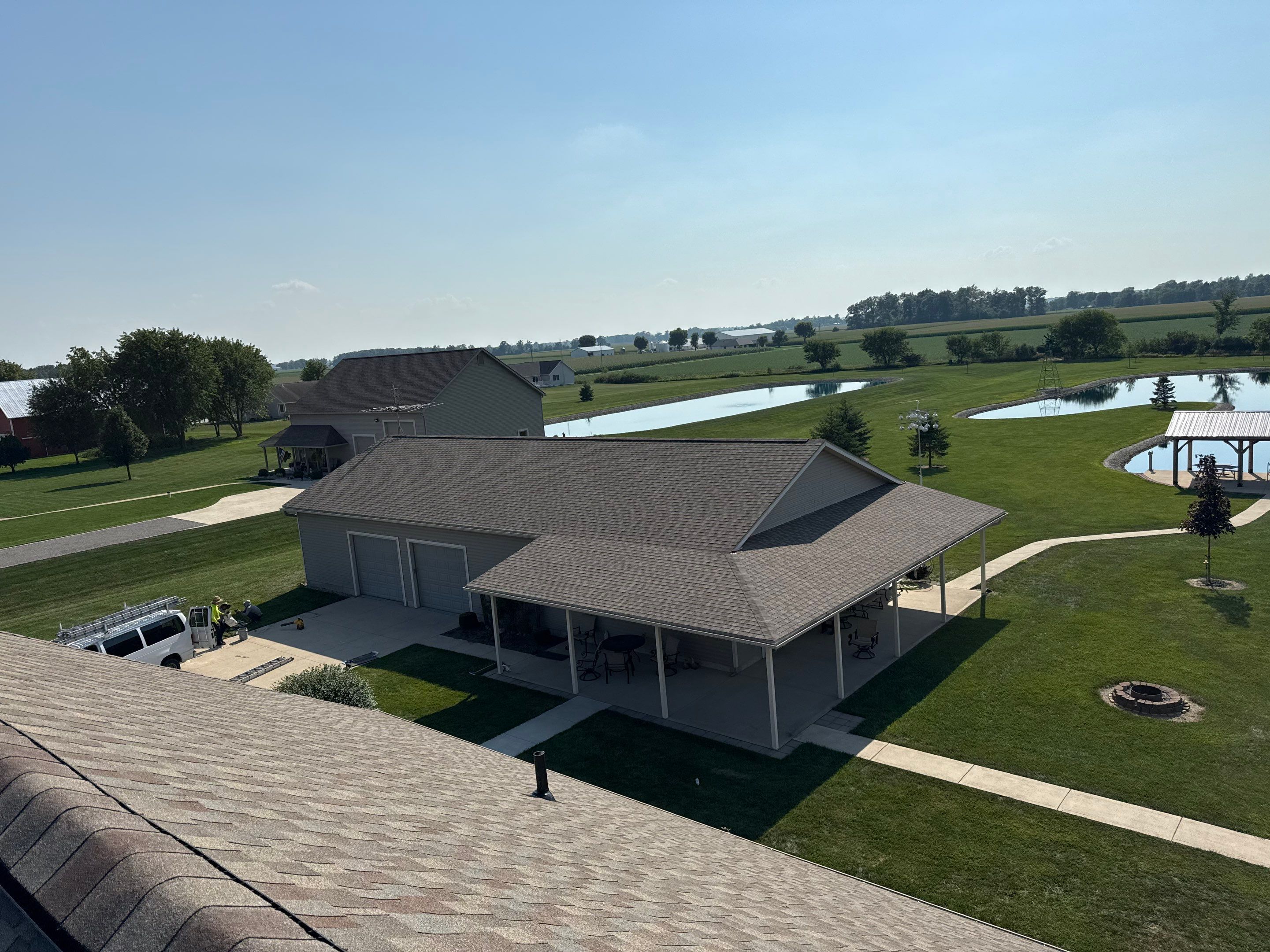 Residential Roofing Installation using GAF HDZ Golden Harvest by Nitro Roofing and Construction
