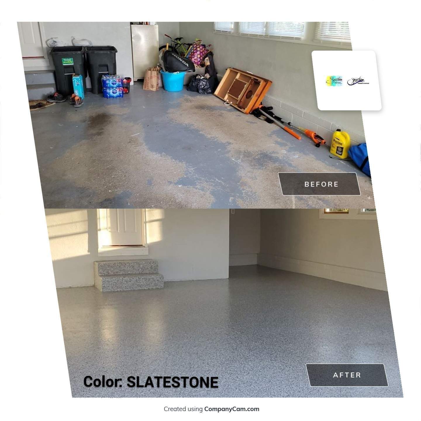 Slatestone 2-Car Garage by Spectrum Painting, LLC