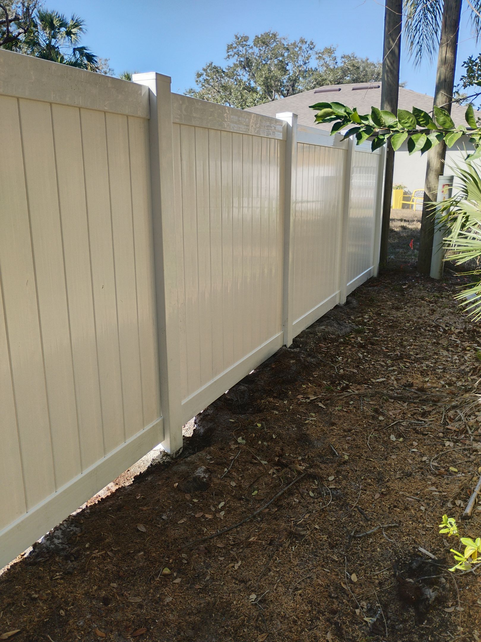 White Vinyl Fence in Port Charlotte by True Fence LLC