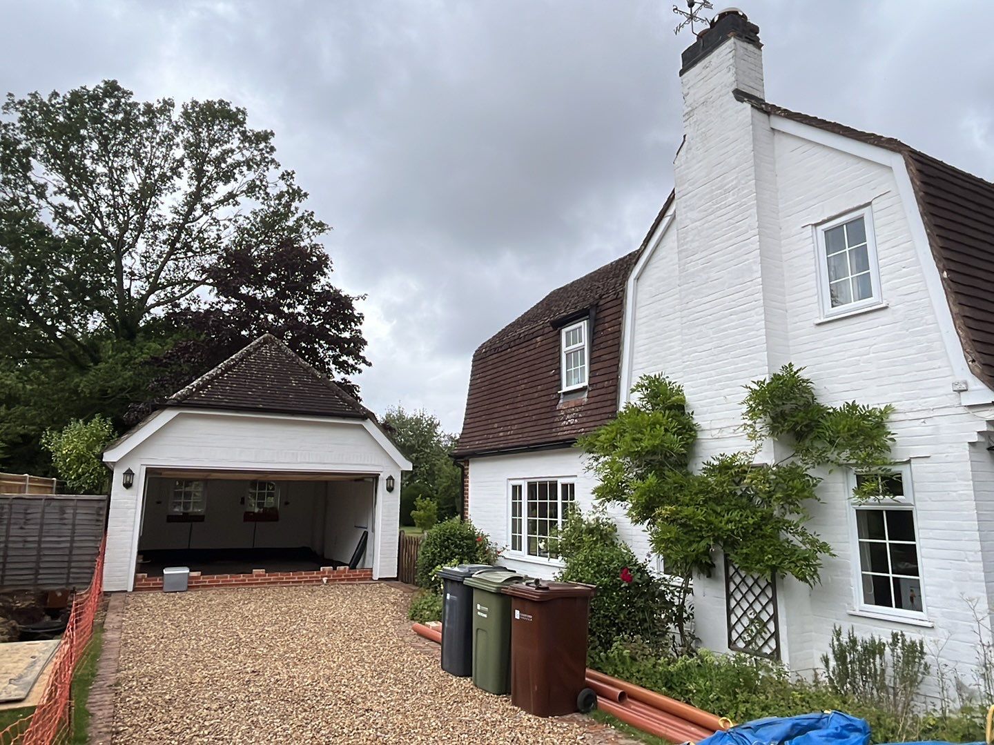 Garage Roof Clean using Honda 15lpm Low Pressure Washing Machine by Ges Exterior Cleaning ltd