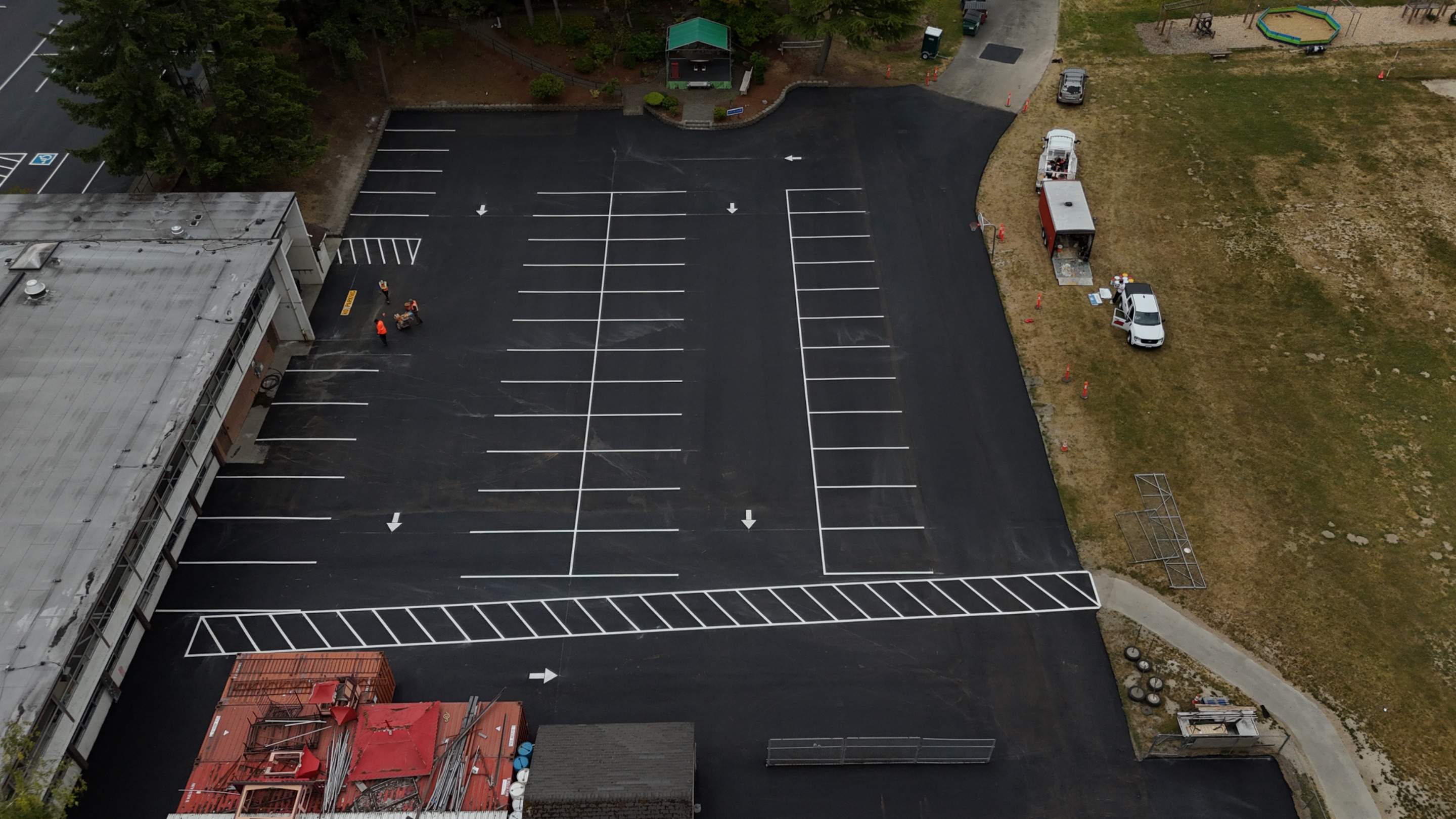 Sealcoat Parking Lot Renovation by Jireh Asphalt & Concrete Inc 
