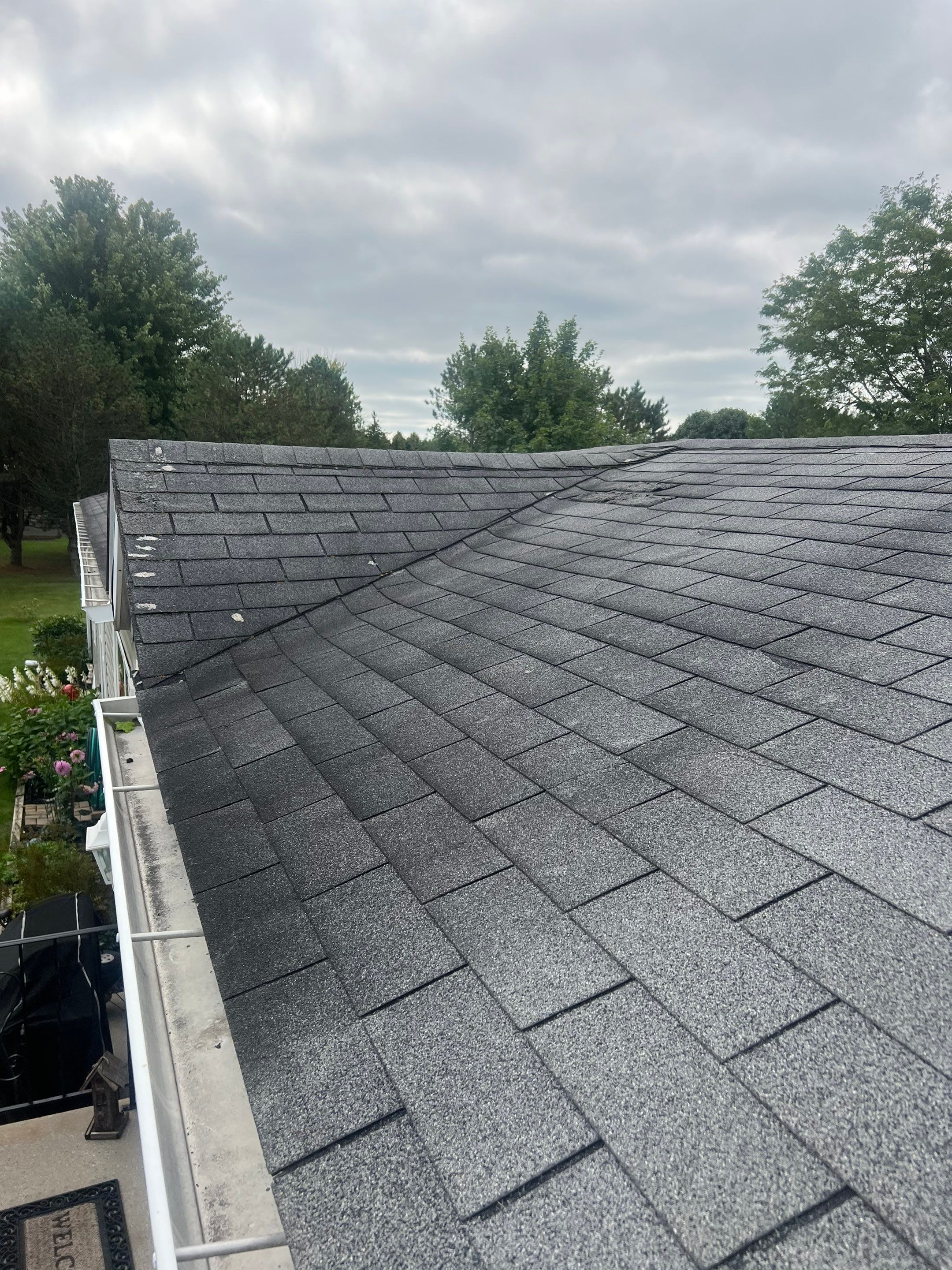 Ranch House and Garage Roof Installation with GAF Shingles by Gellings Roofing and Siding LLC