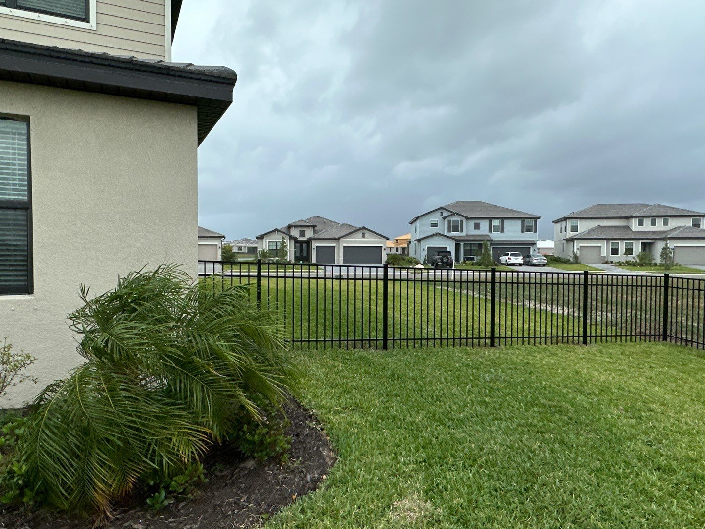 Aluminum Fence Installation using Black 3 Rail Aluminum Fence by Asap fence and gates, LLC