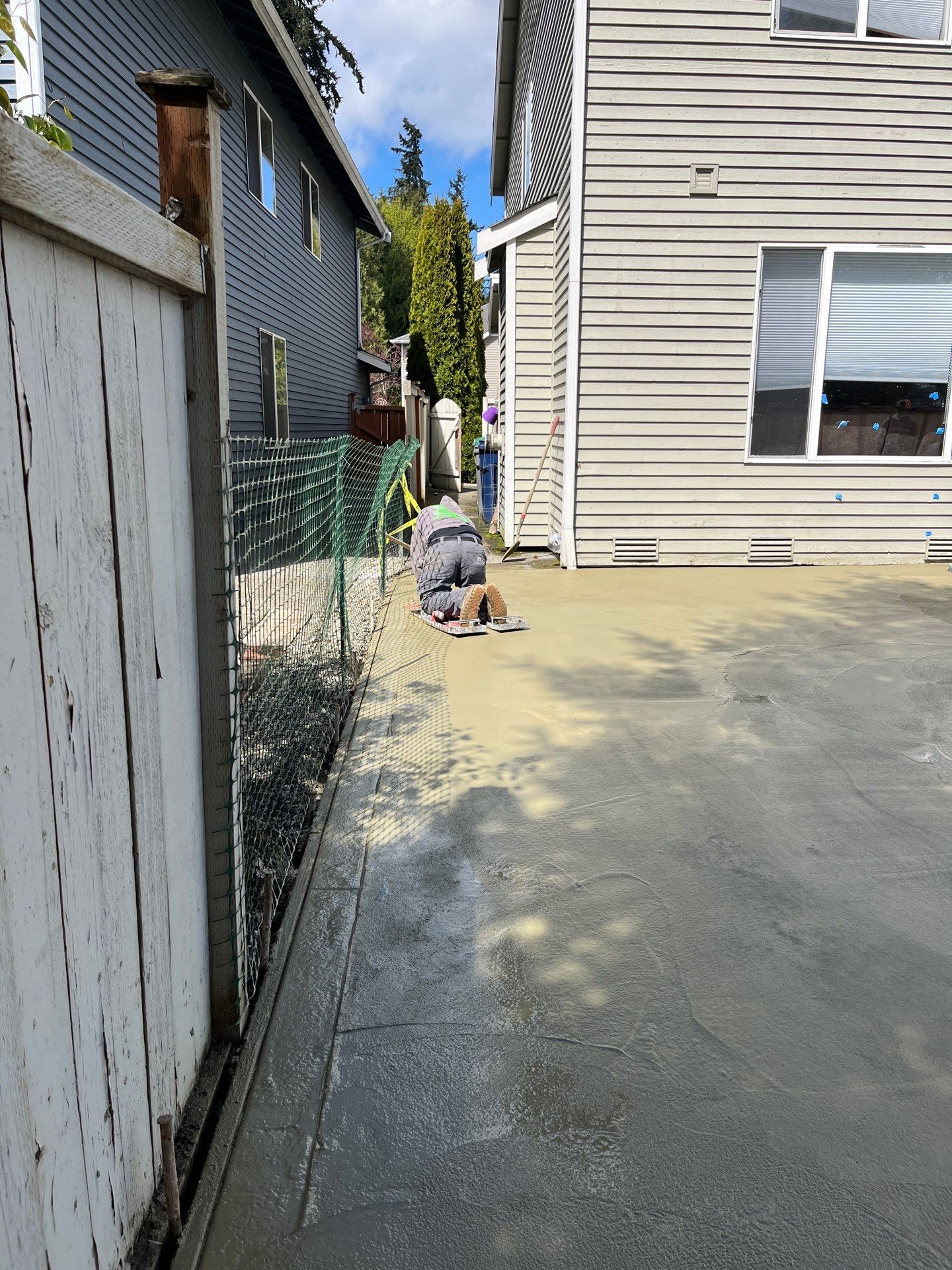 Benedict | Stamped Concrete Back Patio by Jireh Asphalt & Concrete Inc 