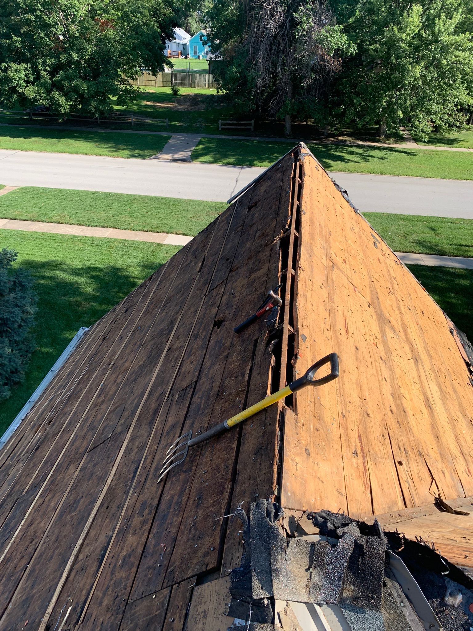 Residential Roofing Installation using Owens Corning Duration Colonial Slate by Lightning Exteriors