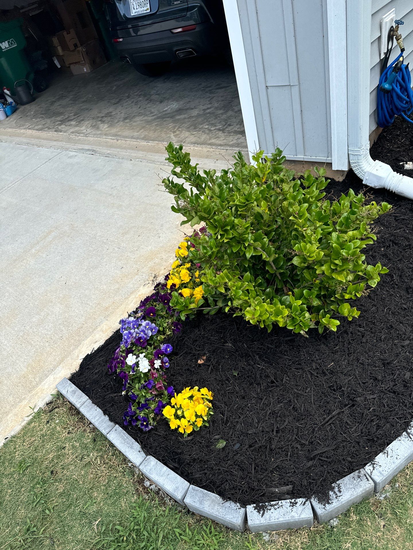Custom Herringbone Paver Patio and Professional Landscaping in Bluffton by Lowcountry Scapes, LLC