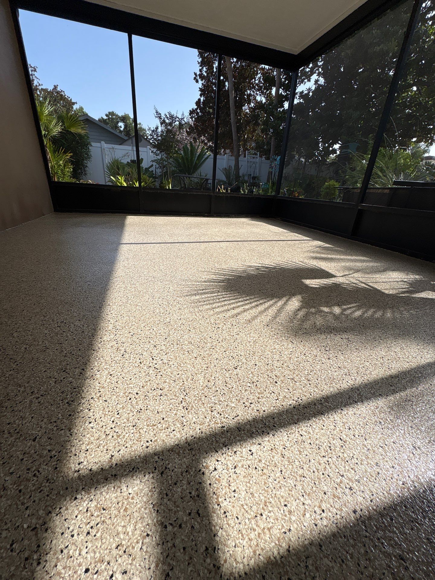 Garage and Screened Lanai Epoxy Floor Coating in Brandon by Performance Floors & Coating