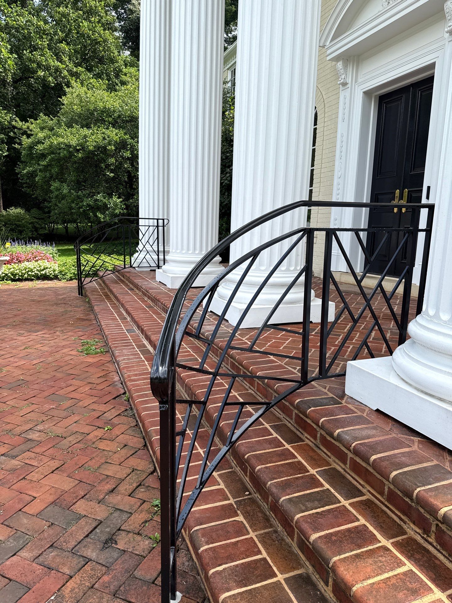 Modern Chippendale Iron Railings – Residential Installation – Potomac, MD by Capitol Iron Works