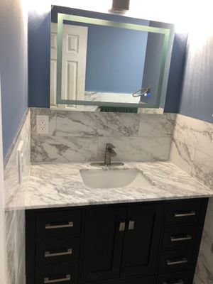 Bathroom Remodel using Tile
