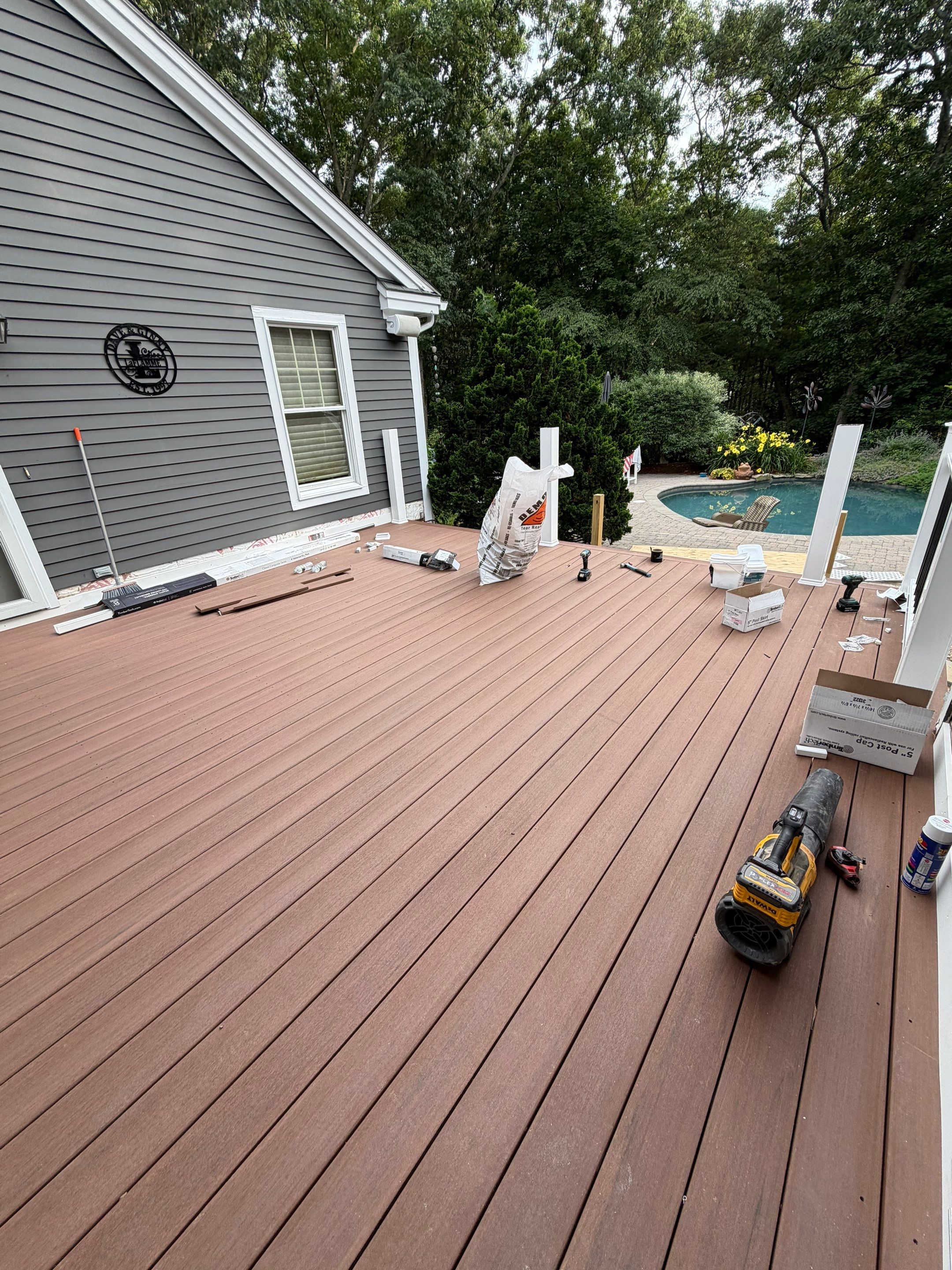 Custom TimberTech Composite Deck Replacement in Newburyport, MA by Sensible Home Solutions