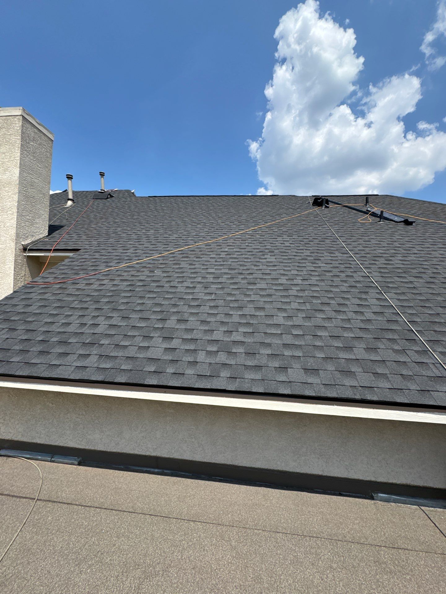 Residential Roof Replacement using GAF HDZ - Charcoal shingles by Elite Roofing LLC