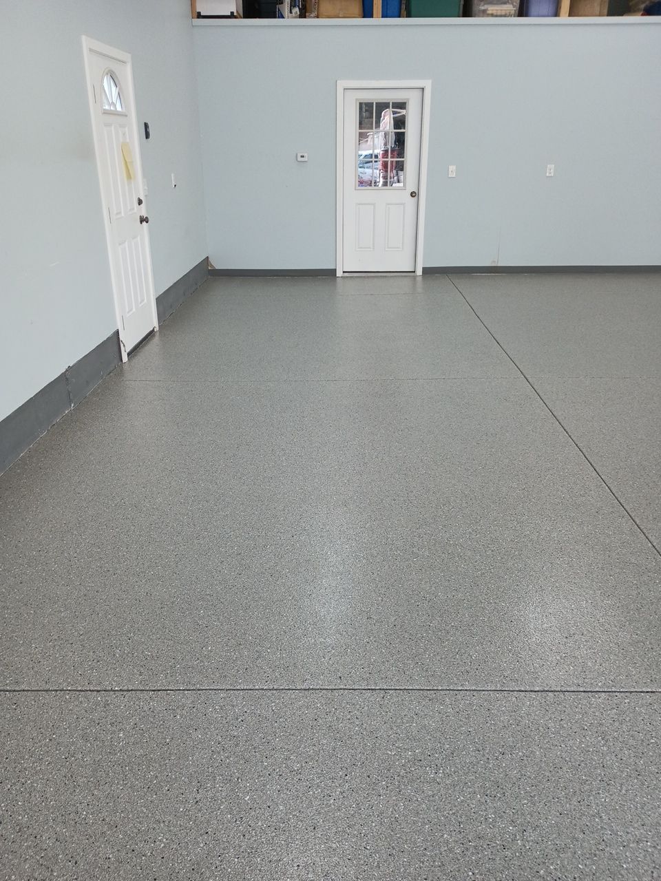 Garage, Walkway and Shop Transformation using Shale Hybrid by Croc Coatings, LLC