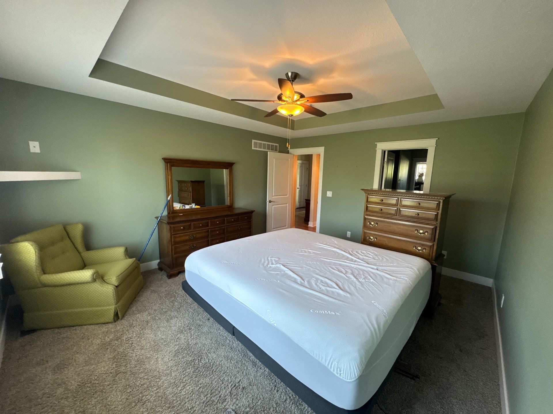 Residential Interior Repaint Color Change on Walls and Cabinets by Midwest Paint LLC