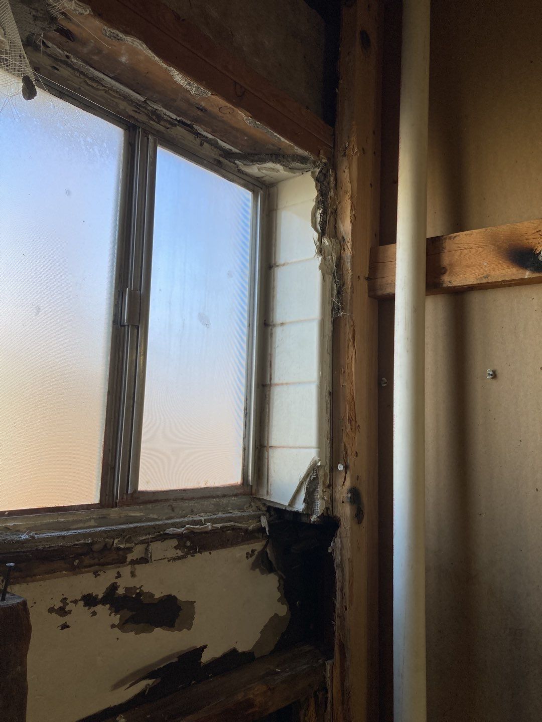 Water Damage in Bathroom by Accountable Home Services