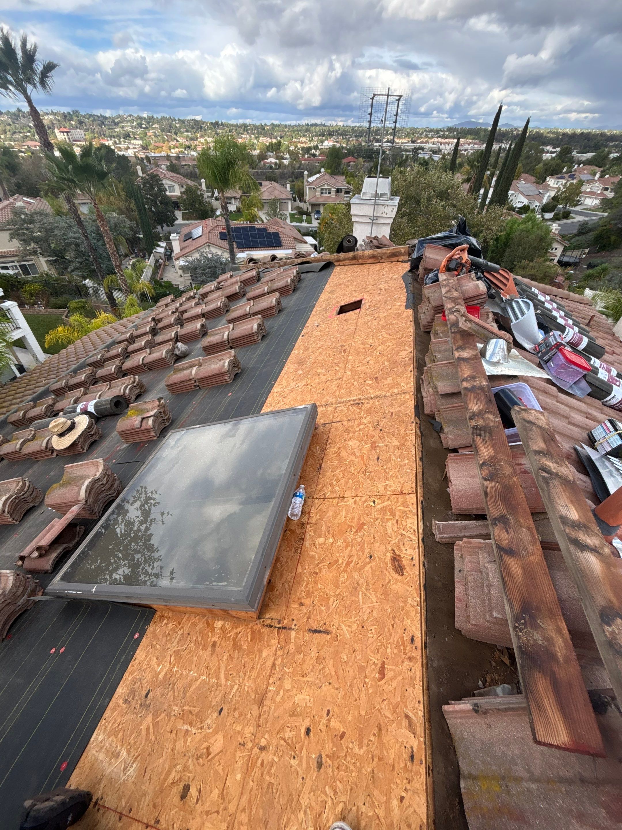 Temecula Tile Roof Lift and Lay with Malarkey Underlayment by Zenith Roofing Services