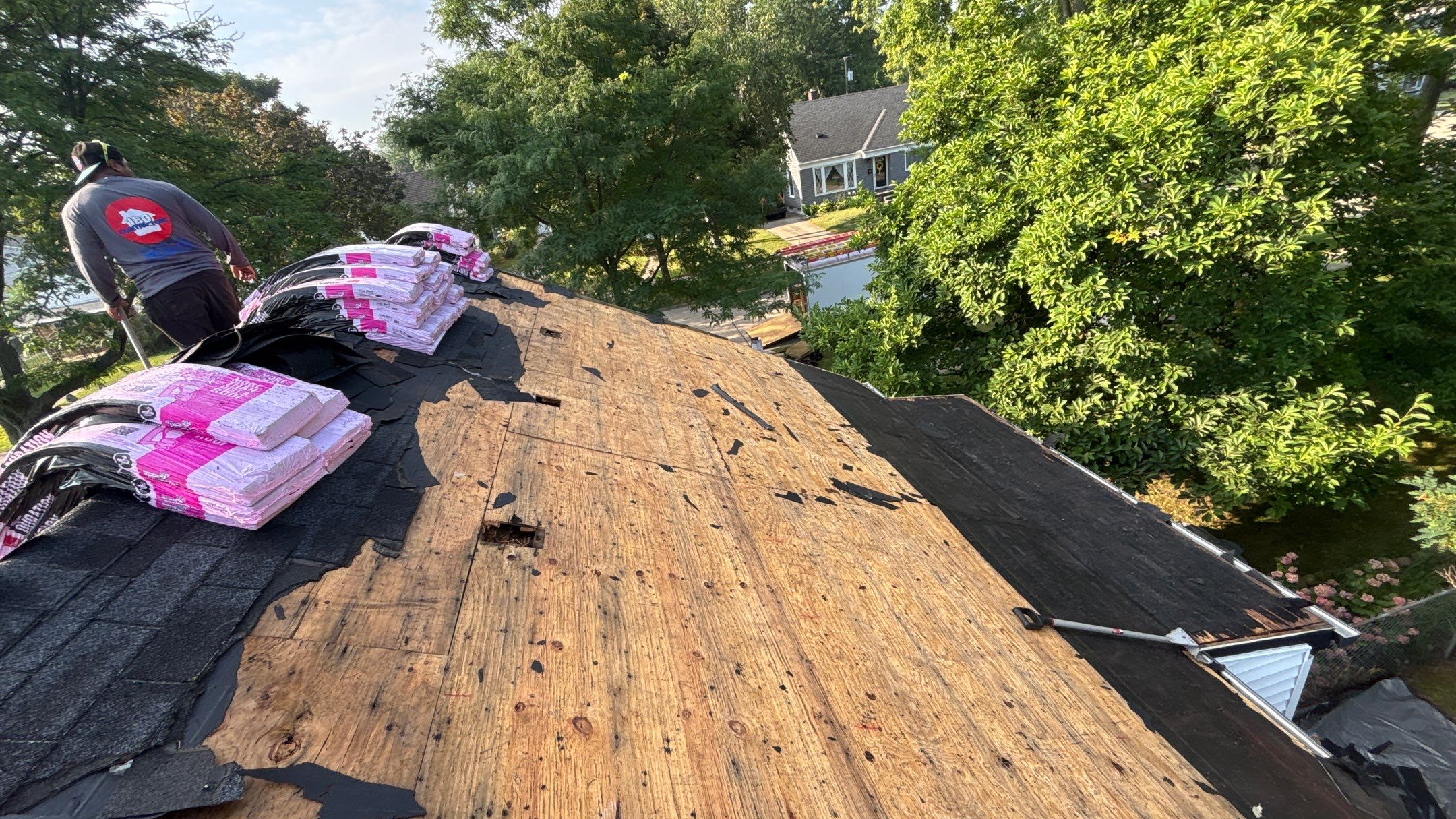 Roof Replacement using Owens Corning Onyx Black by 180 Contractors