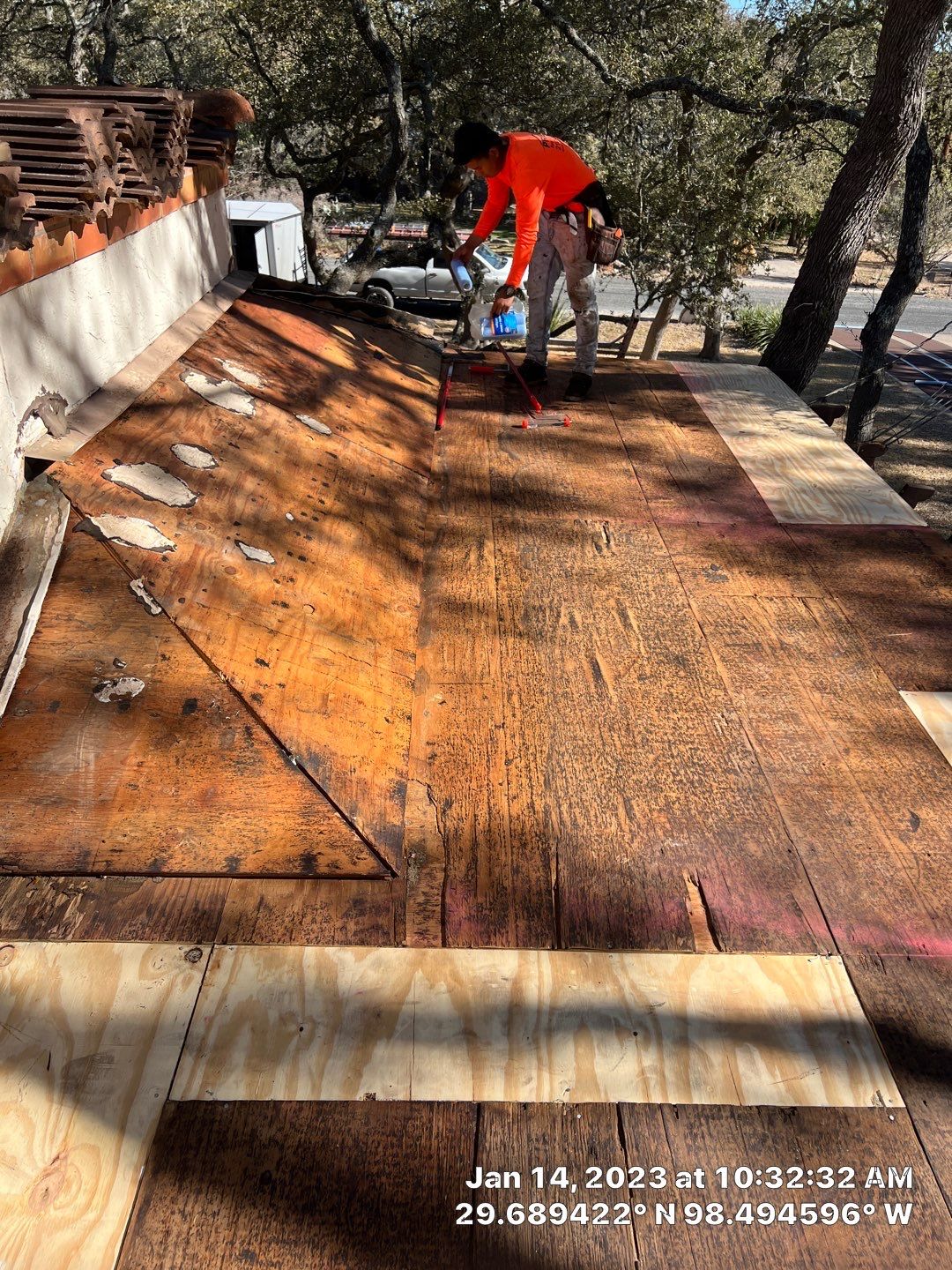 Residential Flat Roof Replacement using Mulehide Modified Bitumen Roofing by Premier Roofing and Contracting
