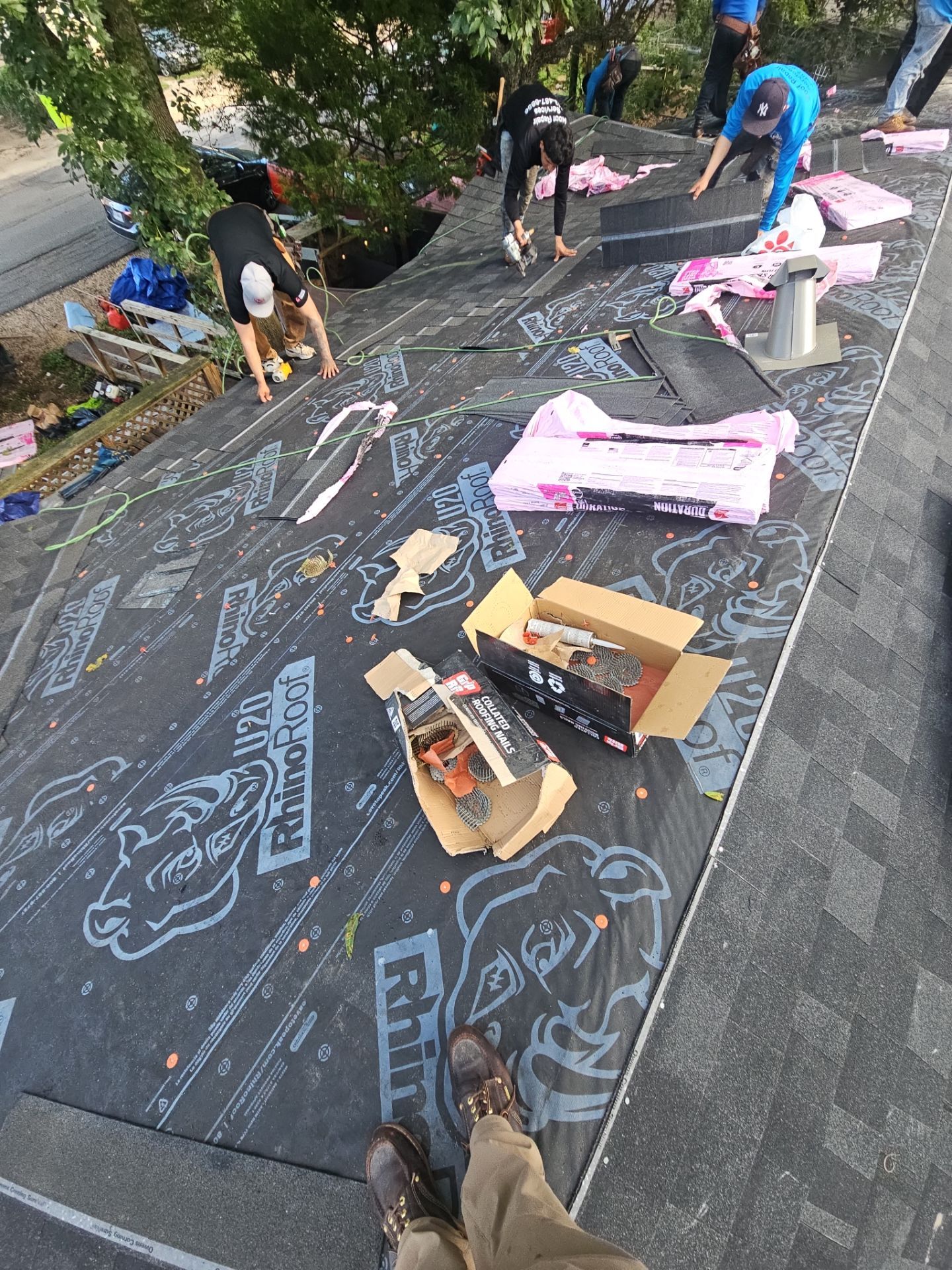 Residential Roofing Installation using Owen's Corning Duration (Lifetime) Shingles by Roof Repair Company