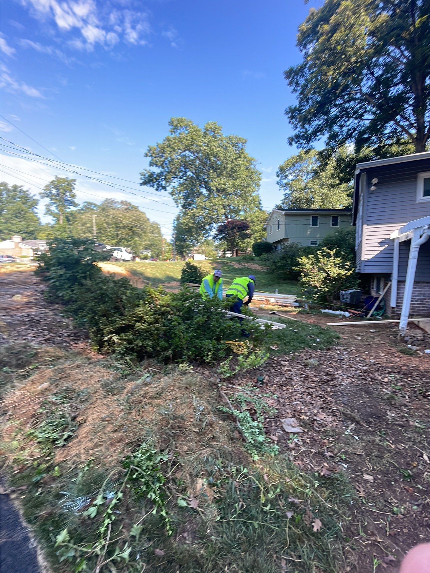 New walkway with stairs and a new front porch by Fairfax Contractors, LLC
