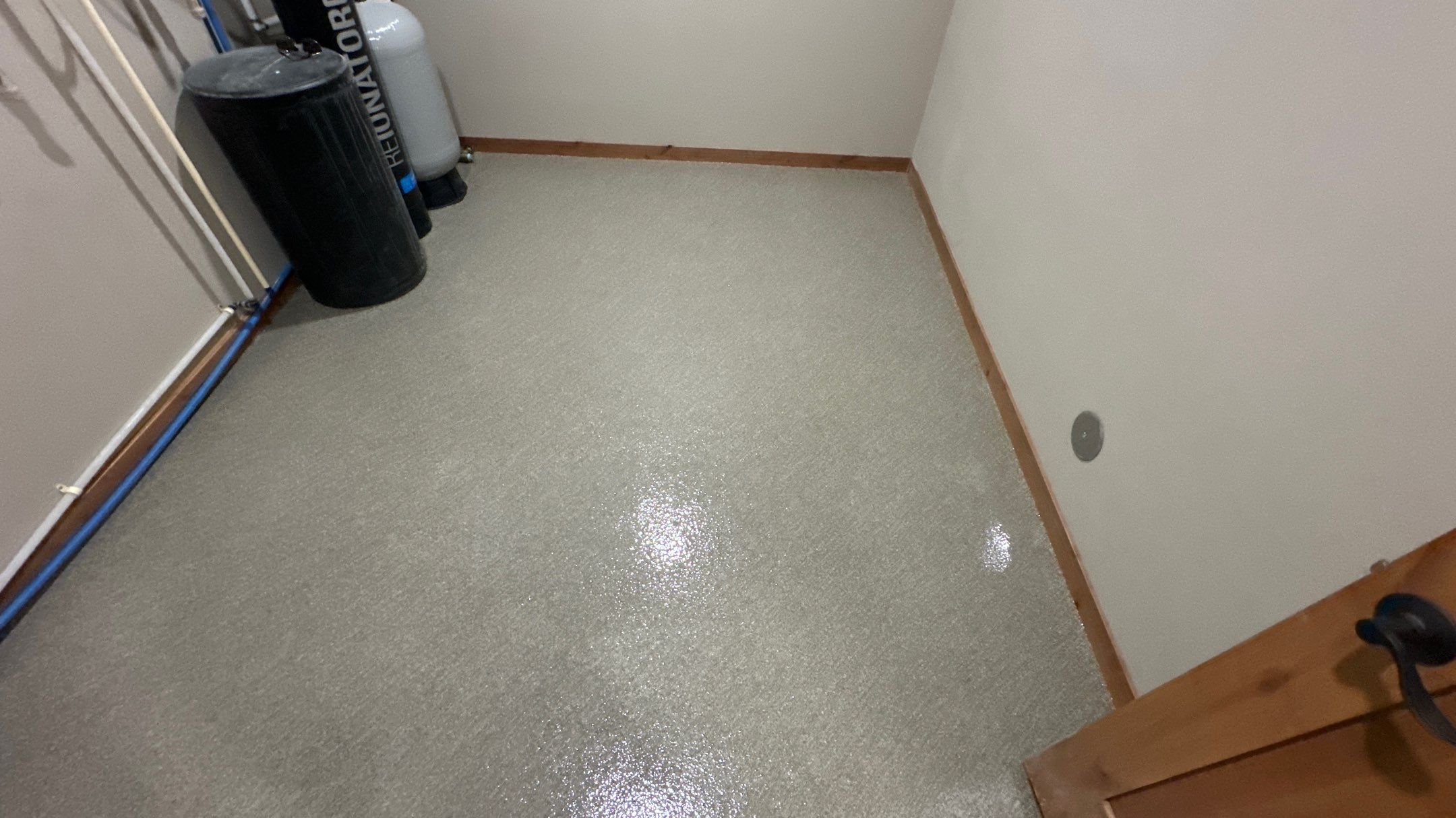 Patio & Laundry Room Transformation using Trail Mix 1/8" Chip by Croc Coatings, LLC