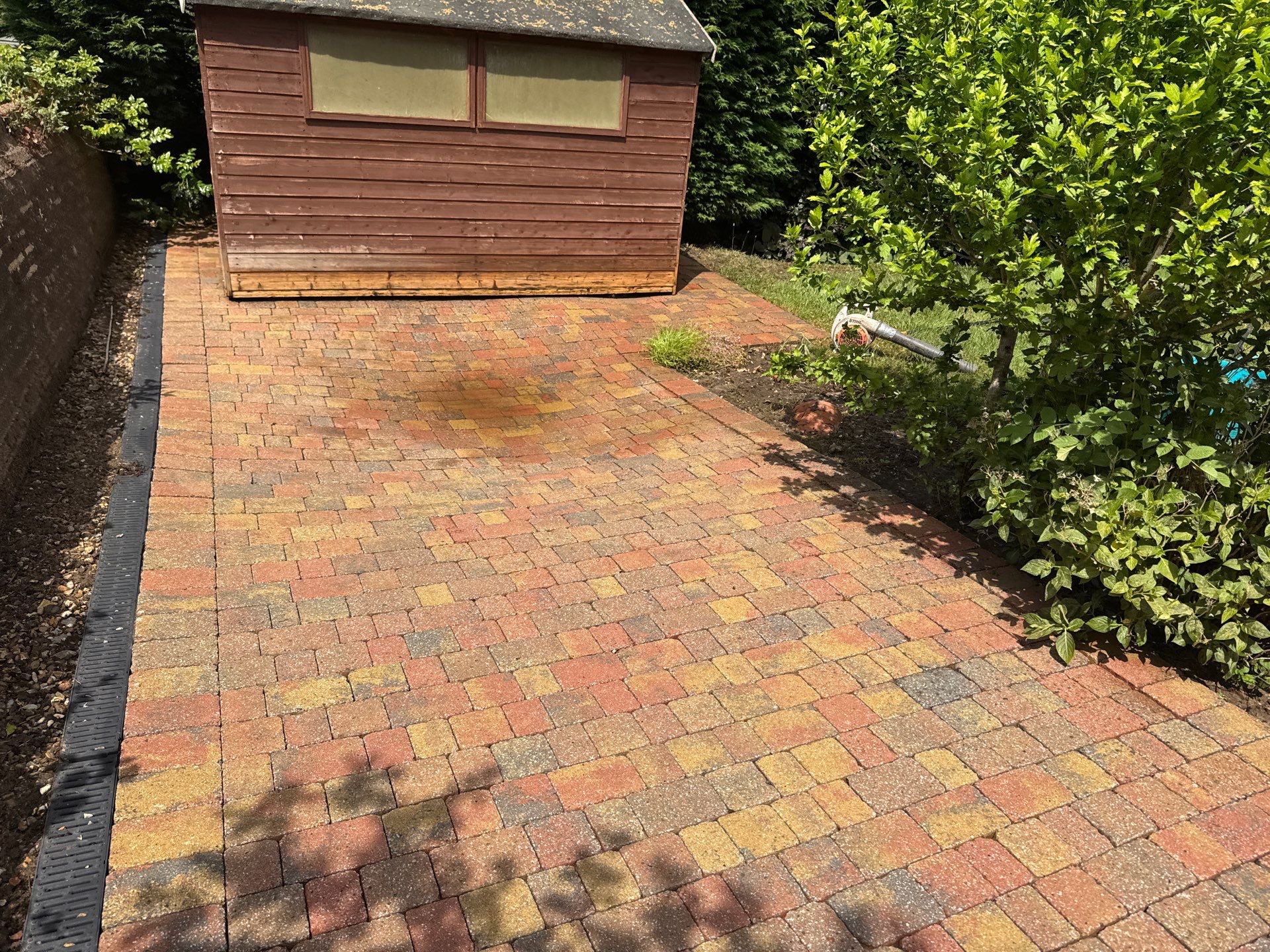 Patio Clean using Honda 21lt High Pressure Machine by Ges Exterior Cleaning ltd