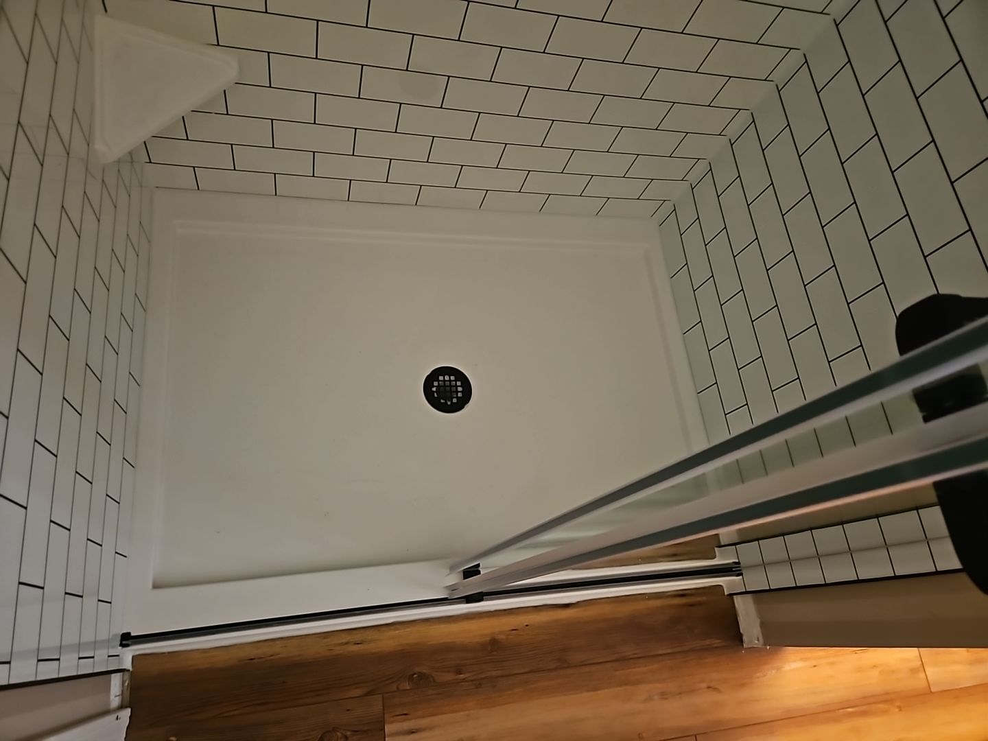 We did the shower and the cabinets by The Shower Company