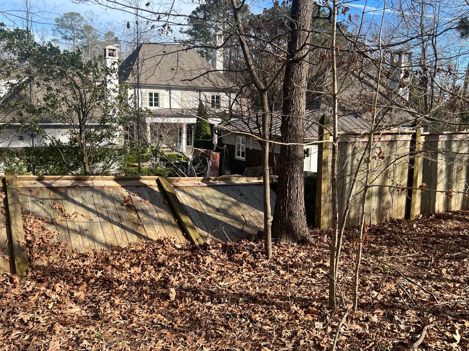 6' Cedar Good Neighbor Fence Repair French Gothic 6x6 by Roberson Construction LLC