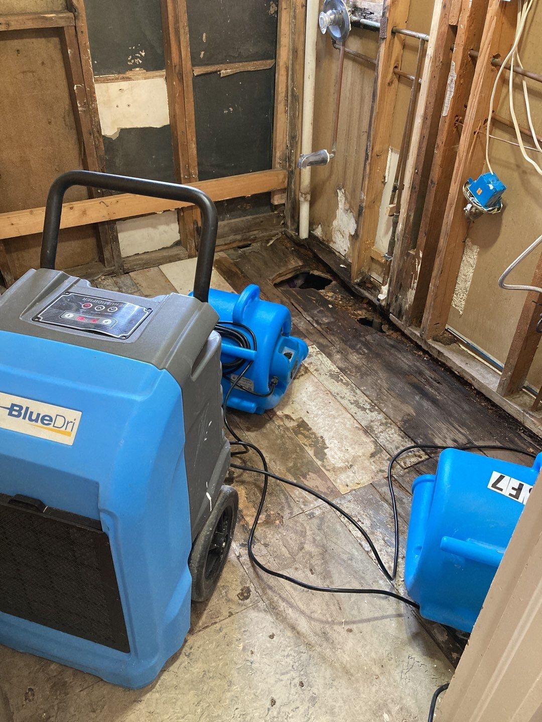 Water Damage in Bathroom by Accountable Home Services