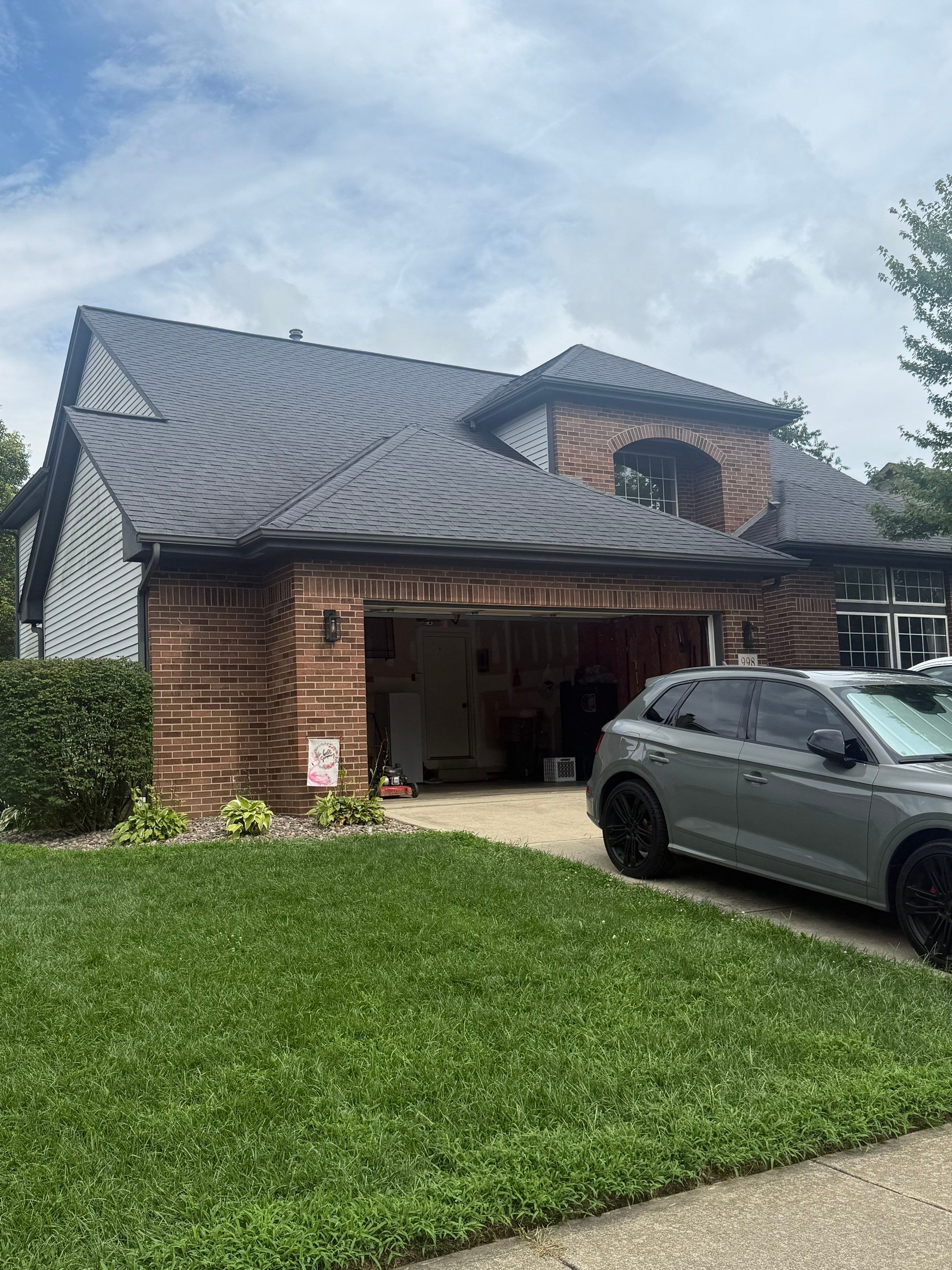 Full replacement - insurance paid. Big brick flashing work by SOS Home Ohio 