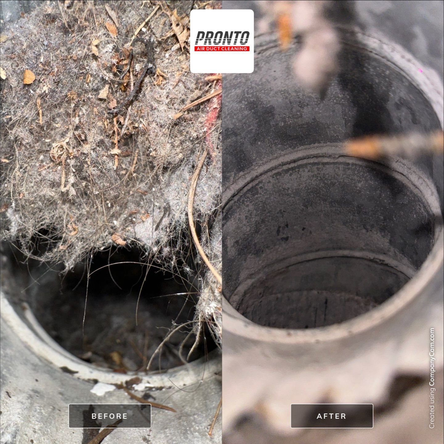 Air duct cleaning using Hypervac by Pronto Air Duct Cleaning