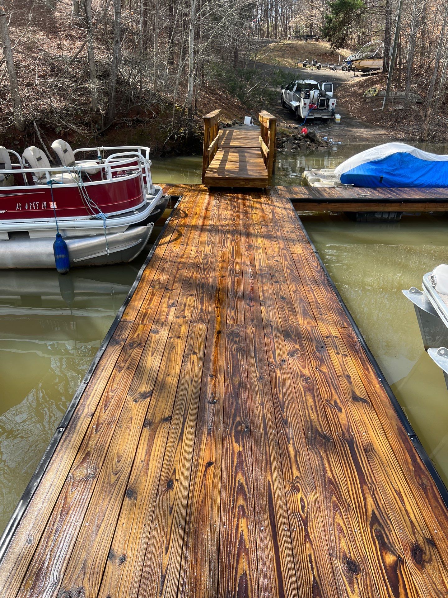 coated dock using Wood Sealant by DuraSeal