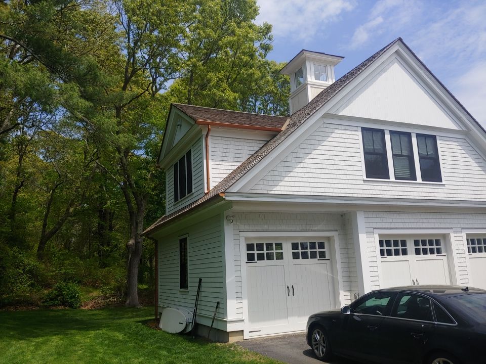 Plymouth, MA Gutter Installation using Coppertone Half Round Aluminum Gutter by Gutter Pro Enterprises
