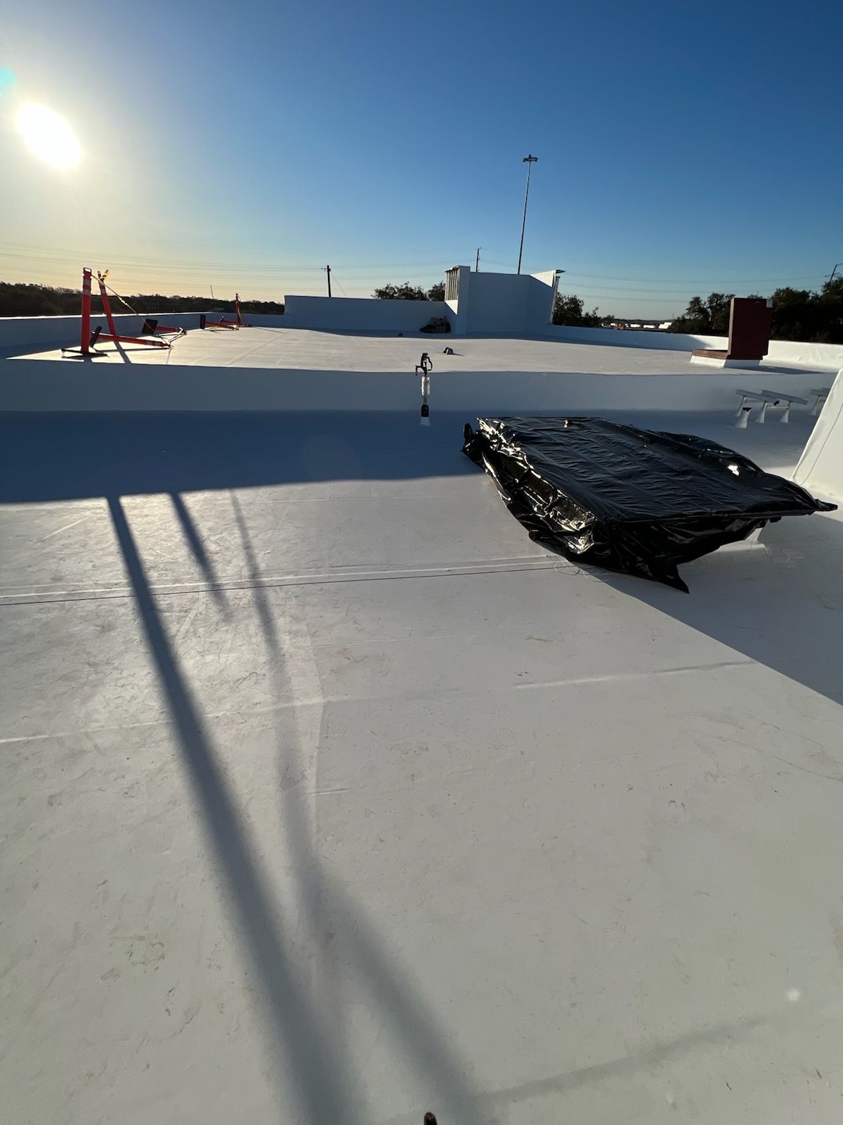 Bank of America Commerial Roof Installation using GAF TPO in Austin, TX by Roof Experts