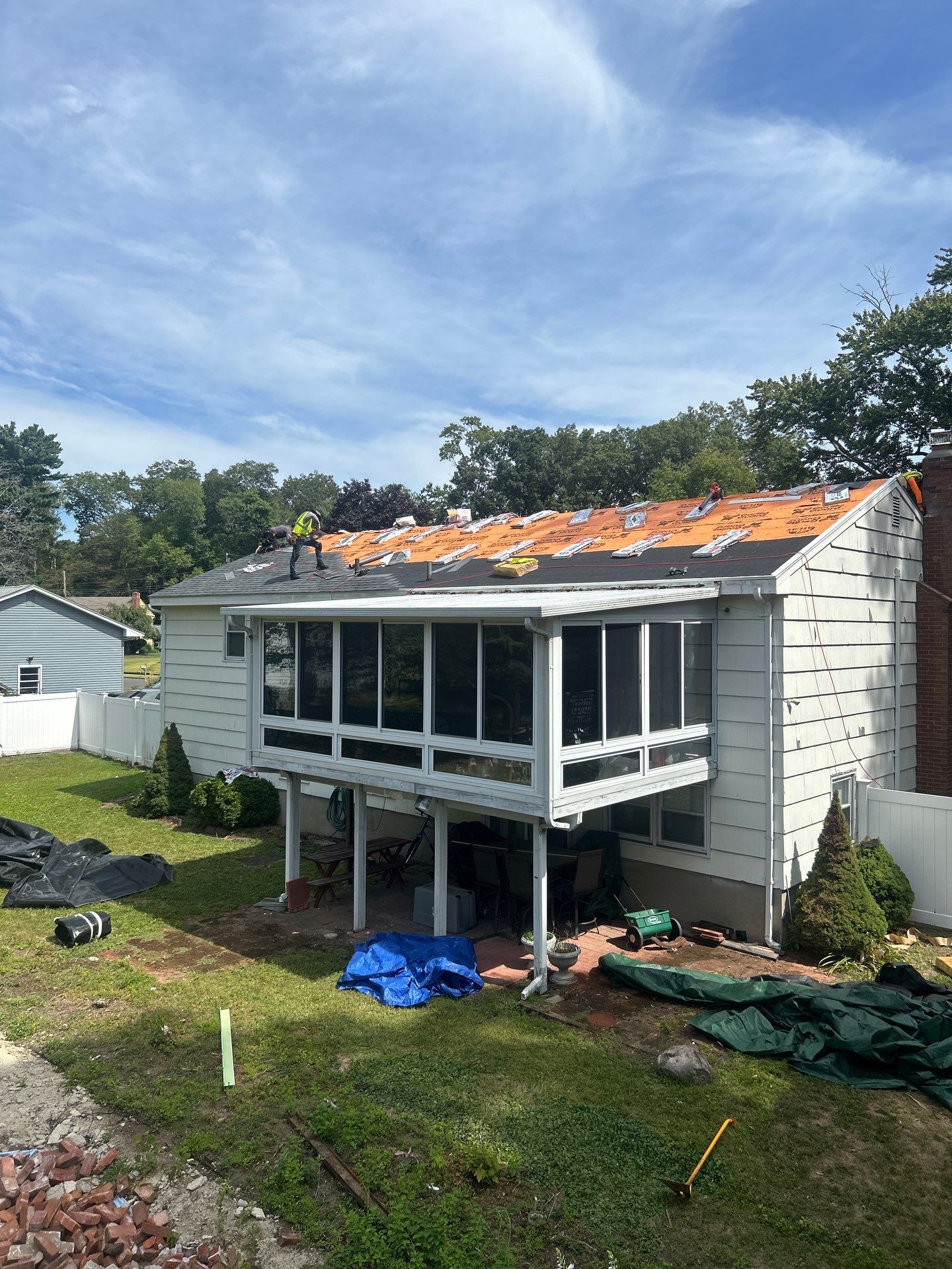 Project in East Hartford by Golden Shield Roofing