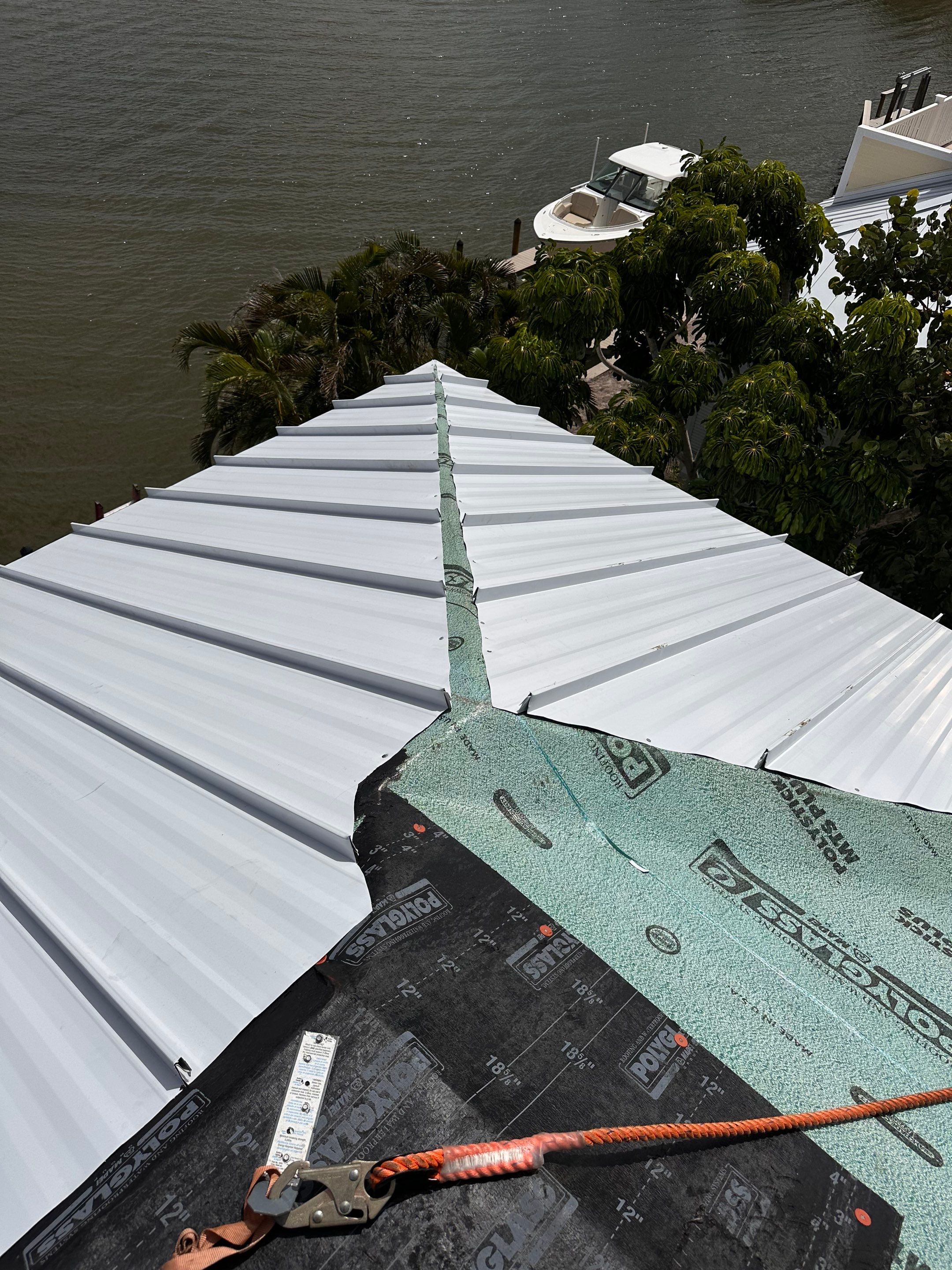 Sanibel Island Standing Seam Roof Replacement by Four Peaks Roofing