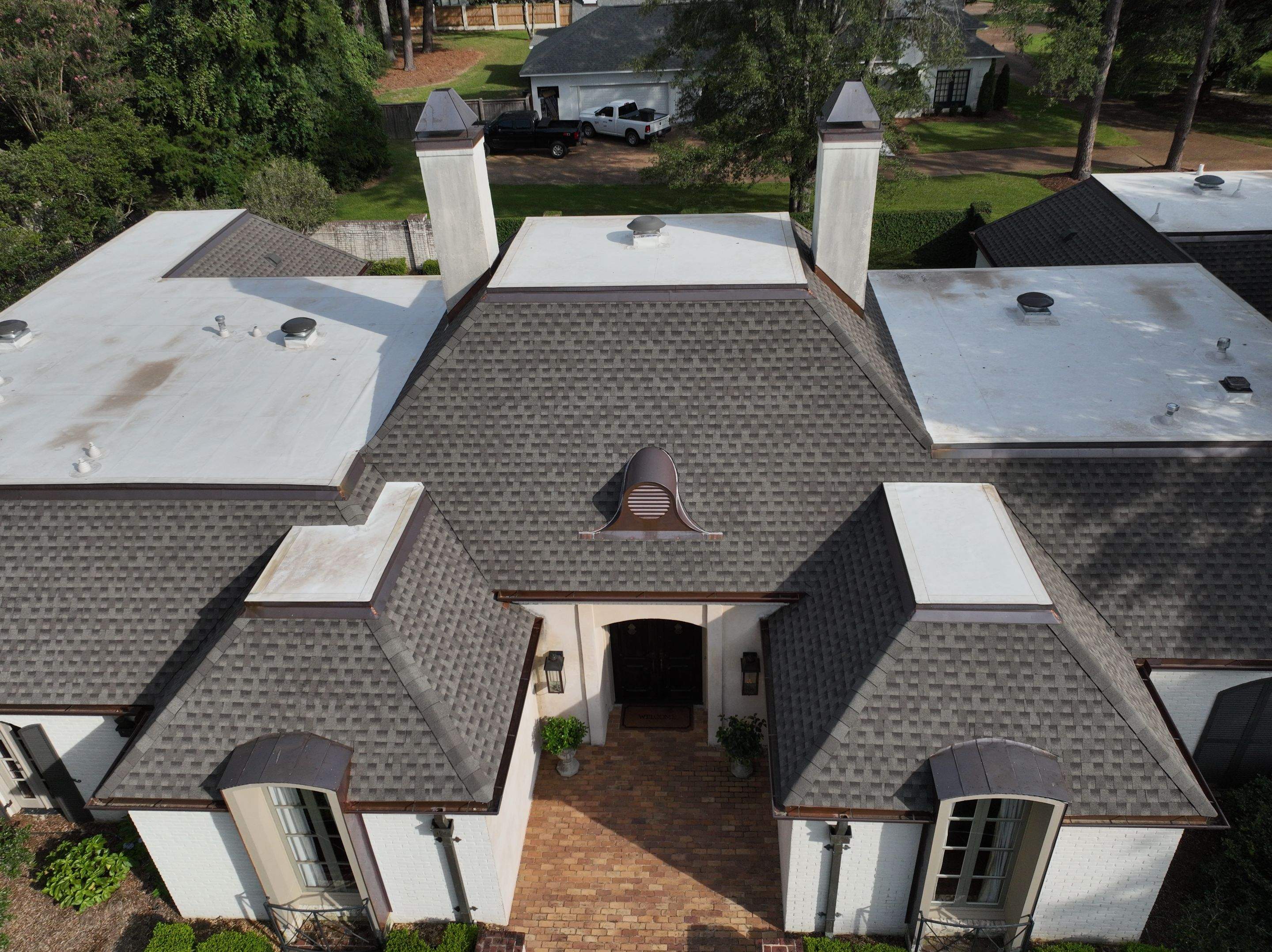 Residential Roofing Installation using Copper Drip Edge by Elite Roofing & Gutters