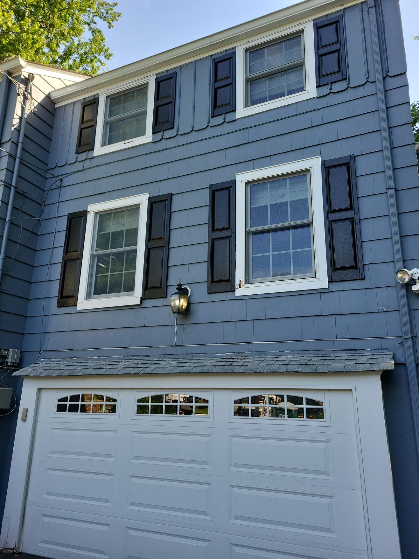 Exterior Painting and Cedar Shingle Siding Repair in Cedar Grove by Spectrum Painting, LLC