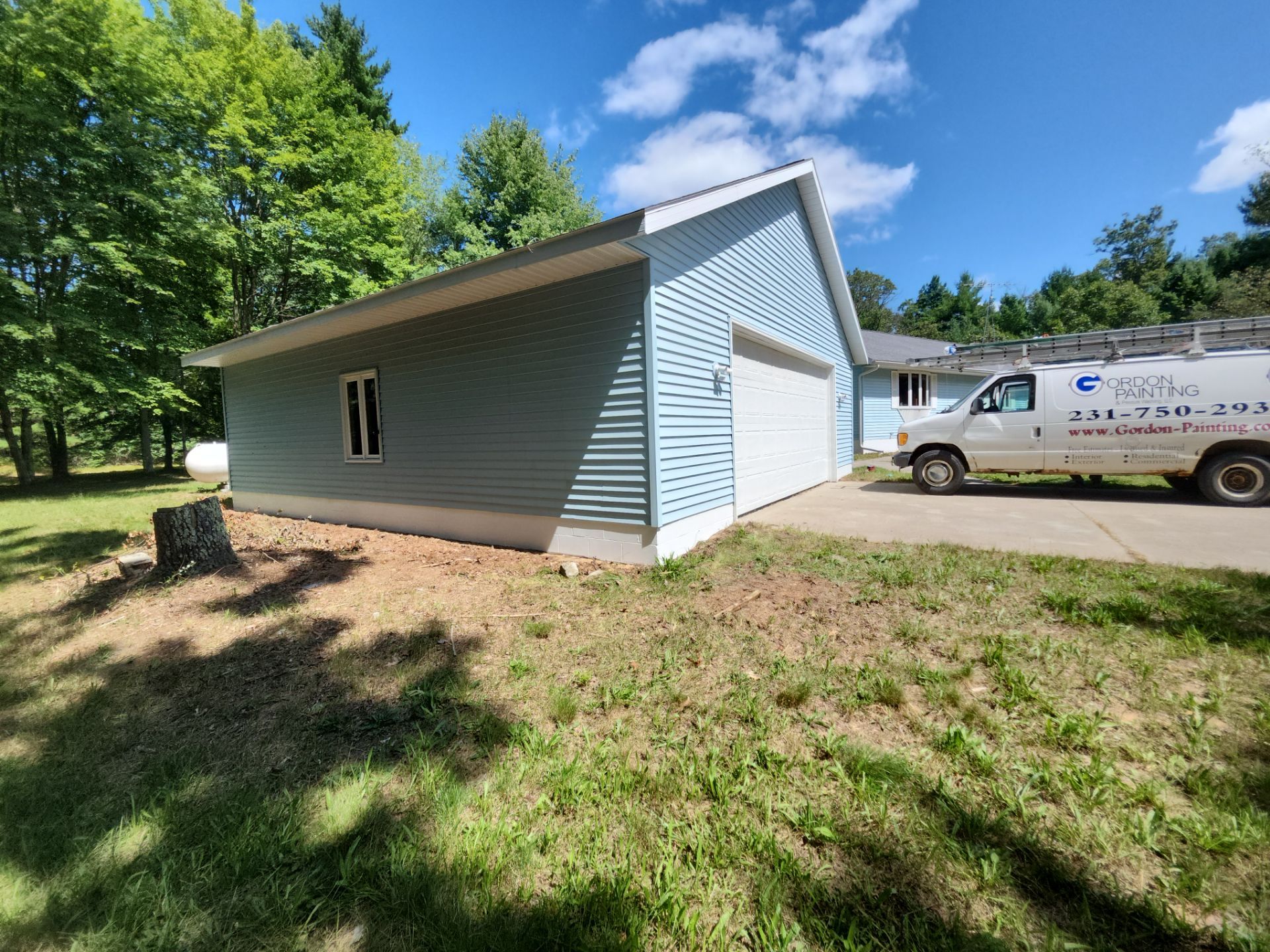 Deck staining and exterior foundation painting! by Gordon Painting