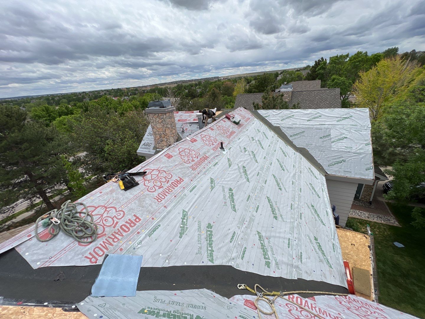 Residential Roofing Installation using Owens Corning TruDefinition Duration STORM by A to Z Roofing